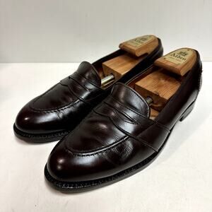 FULL RESOLE Alden 683 Full Strap Penny Loafer Brown Burgundy Calf Made USA 9.5